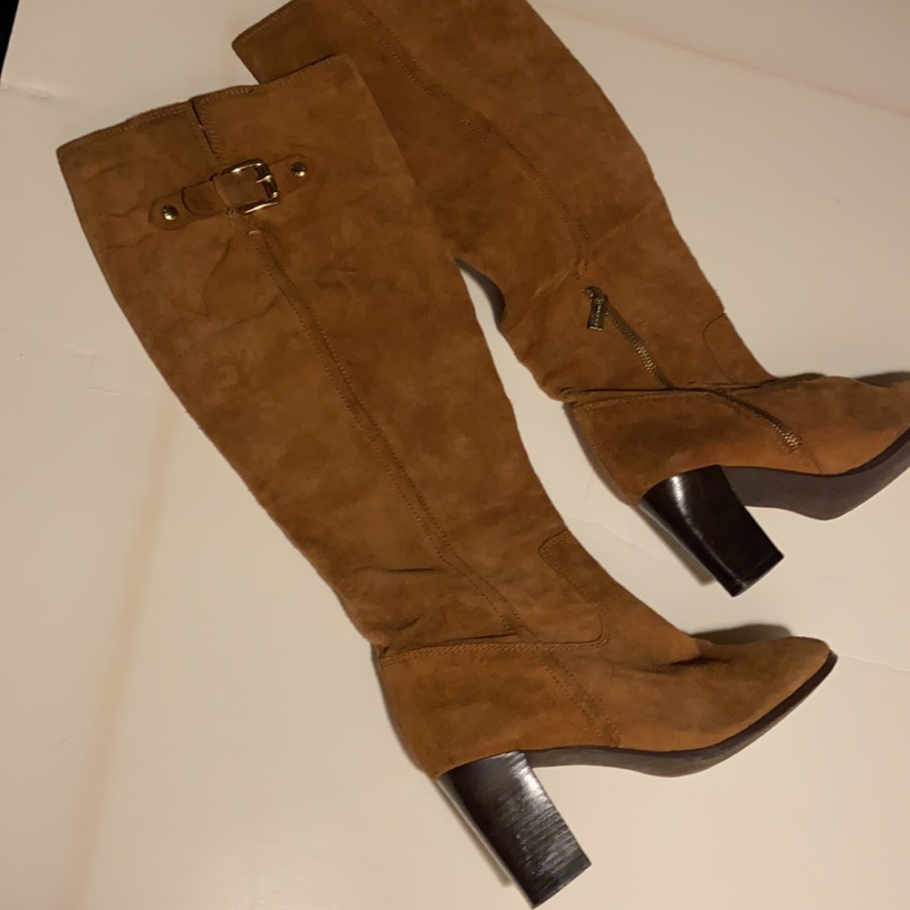 Michael Kors  brown suede boots to the knee, these r awesome boots, VG condition